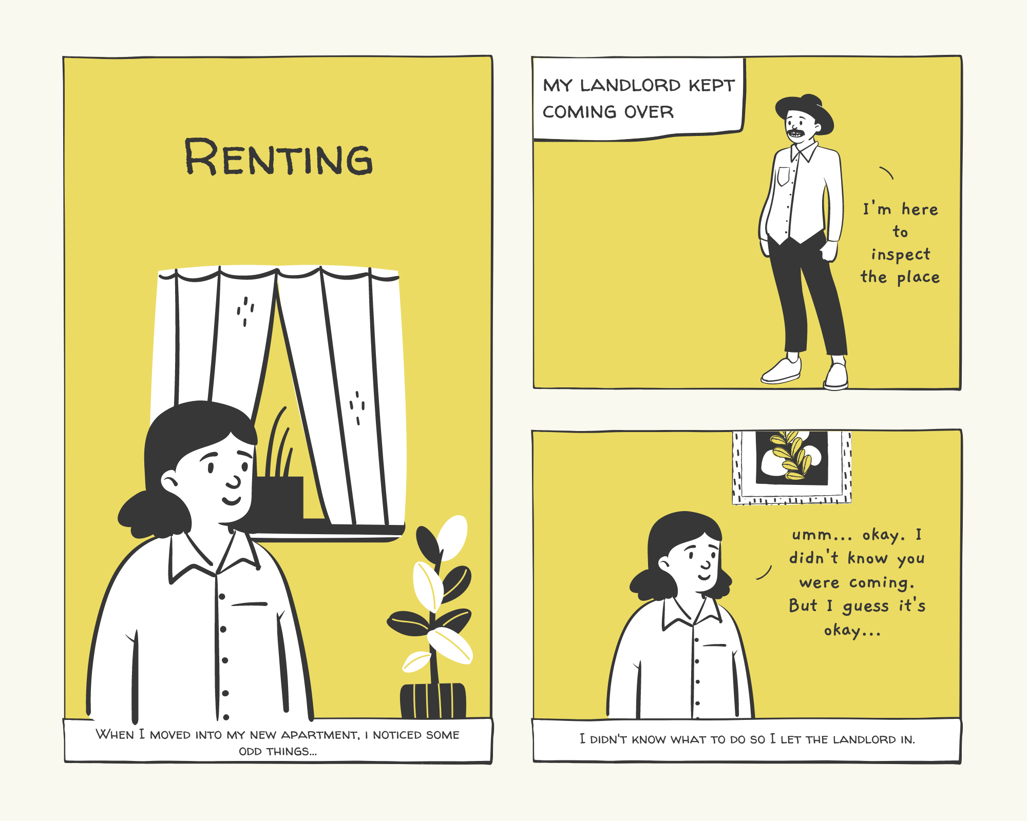 Tenancy comic - page one