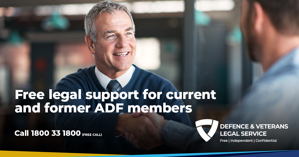 Free Legal support for current and former ADF members